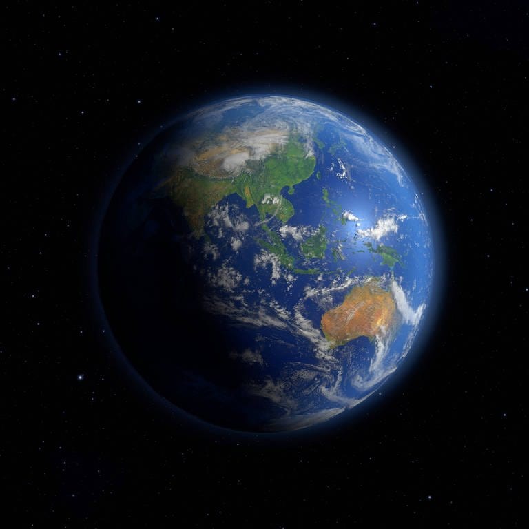 Blick auf die Erde aus dem Weltraum (Foto: IMAGO, IMAGO / blickwinkel)