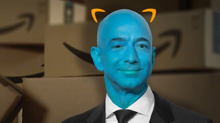 Ein Portrait von Jeff Bezos.