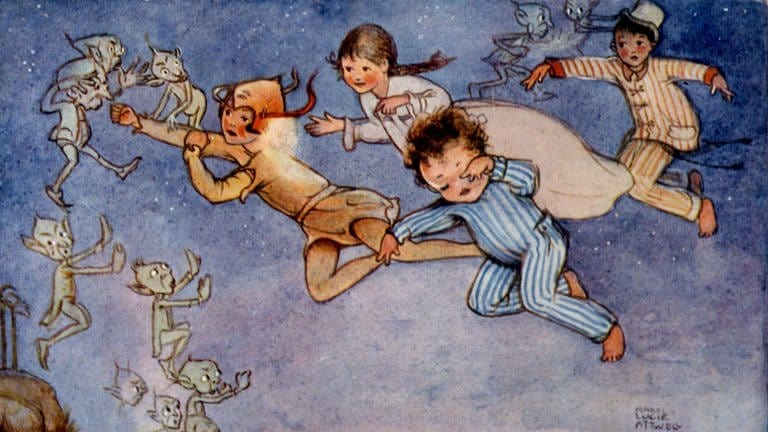 Peter Pan - gezeichnet von Mabel Lucie Attwell für J. M. Barries (Foto: IMAGO, imago images / United Archives International)