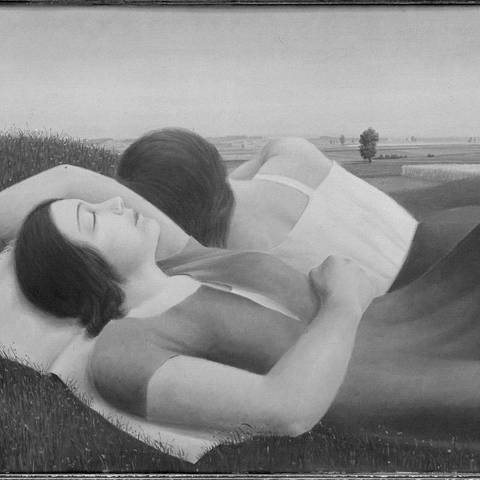 Gemälde mit zwei Frauen, die auf einer Wiese liegen (Foto: picture-alliance / Reportdienste, akg-images)