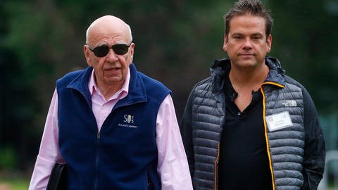 Rupert Murdoch und sein Sohn Lachlan (Foto: dpa Bildfunk, picture alliance / dpa)