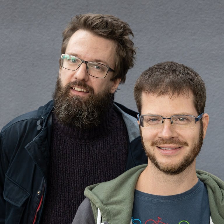 Jiří Adámek und Ladislav Źelezný (Karl-Sczuka-Förderpreisträger 2019) (Foto: SWR, Ralf Brunner)