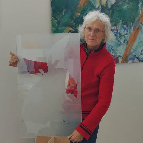 Die Künstlerin Rosemarie Vollmer aus Gondelsheim (Foto: SWR, Franziska Pröll)