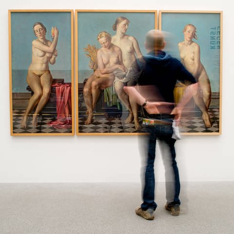 Adolf Ziegler "Vier Elemente" in der Pinakothek der Moderne in München (Foto: picture-alliance / Reportdienste, picture alliance/dpa | Sven Hoppe)