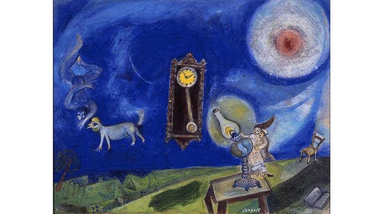 Marc Chagall - Welt in Aufruhr (Foto: Pressestelle, Schirn Kunsthalle Frankfurt, VG Bild-Kunst, Bonn 2022, Courtesy of the David and Alfred Smart Museum of Art, The University of Chicago)