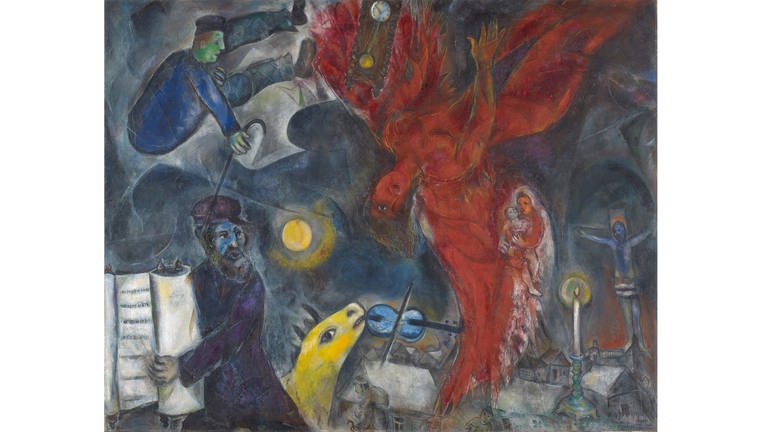 Marc Chagall - Welt in Aufruhr (Foto: Pressestelle, Schirn Kunsthalle Frankfurt, VG Bild-Kunst, Bonn 2022, Martin P. Bühler)