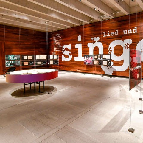 Singen! Lied und Literatur - Ausstellung (Foto: Pressestelle, DLA Marbach, Anja Bleeser)