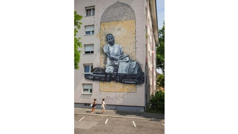 Graffiti Stadt Wand Kunst - Yazan Halwwani  (Foto: Alexander Krziwanie)