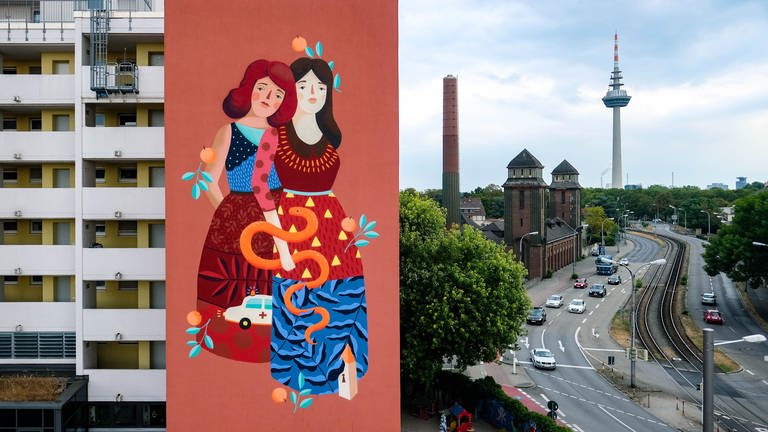 Graffiti Stadt Wand Kunst - Frau Isa (Foto: Daniel Wetzel)