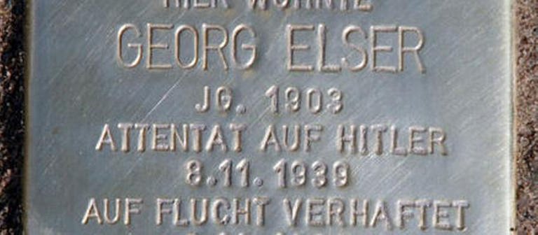 Stolperstein zum Gedenken an Georg Elser (Foto: Pressestelle, Georg-Elser-Arbeitskreis Heidenheim -)