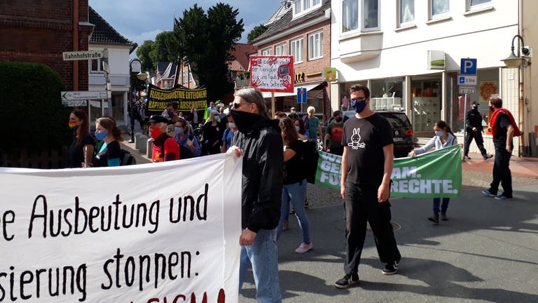 Demonstration in Kellinghusen am 29.08.2020 (Foto: Pressestelle, Erika Harzer)