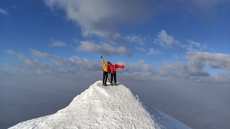 Auf dem Gipfel des Ararat auf über 5000 Metern (Foto: Pressestelle, Karin Senz)