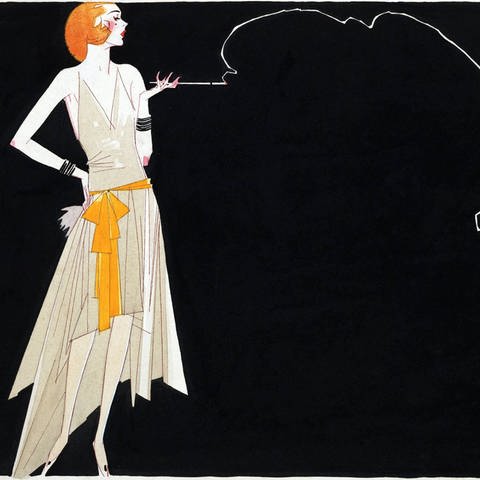 Illustration einer Frau in eleganter Kleidung im Stil der 20er-Jahre (Foto: picture-alliance / Reportdienste, CPA Media Co. Ltd )