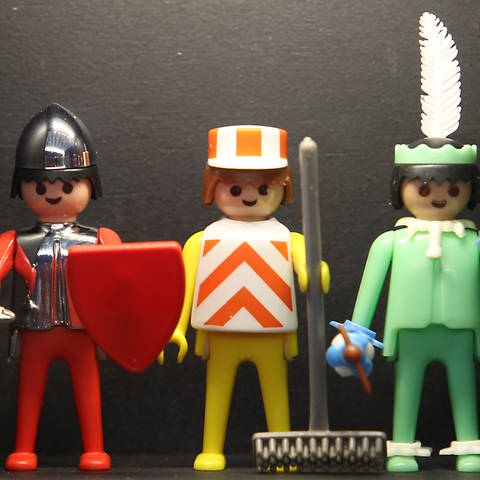 Die ersten Playmobilfiguren aus dem Jahr 1974 (Foto: picture-alliance / Reportdienste, picture alliance / dpa | Sebastian Willnow)