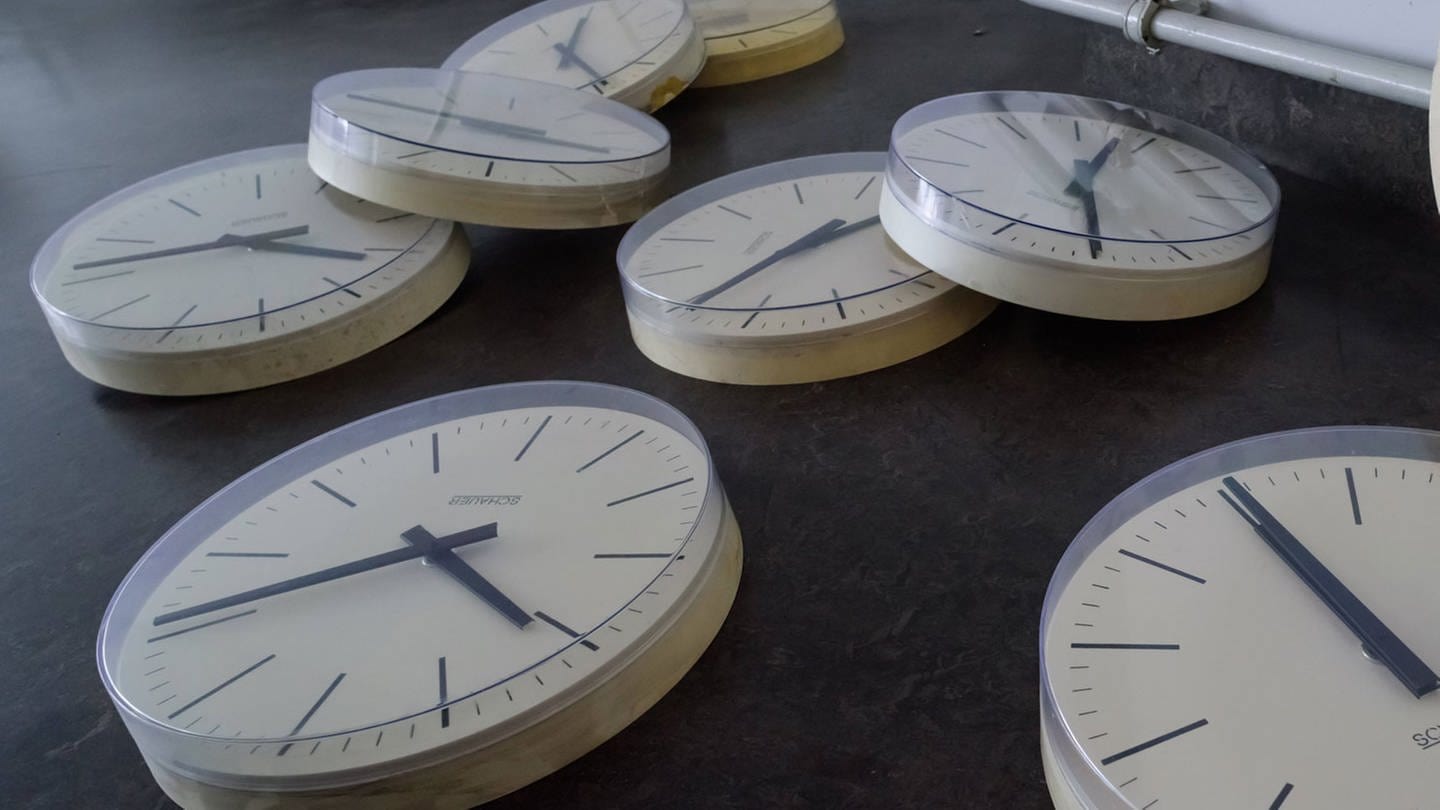 Uhren auf dem Fussboden (Foto: IMAGO, MAGO/viennaslide)