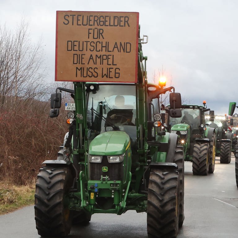 Region Döbeln: Bauern protestieren – Trittbrettfahrern erteilen
