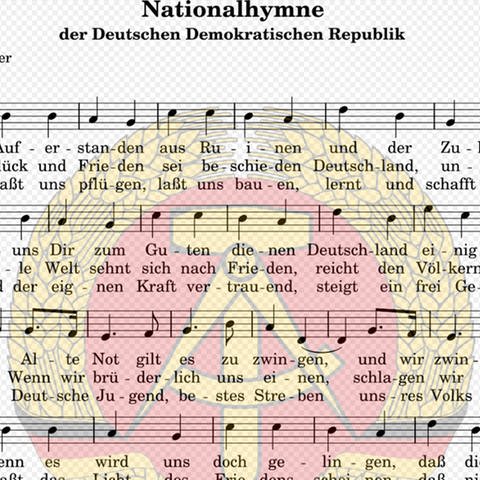 Nationalhynme der DDR. Liederbuch der deutschen Jugend, 1954 (Foto: Wikimedia Commons / Public Domain / gemeinfrei)