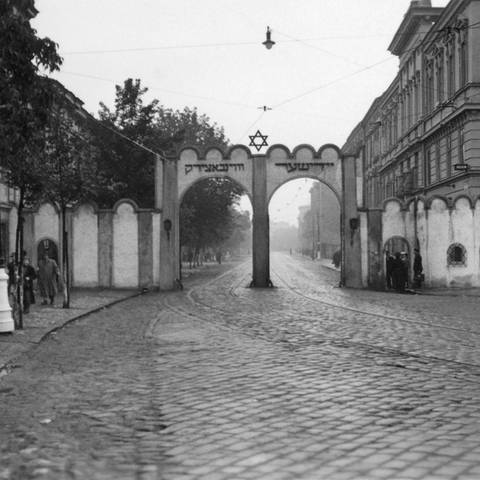 Eingang zum Ghetto in Krakau (Foto: picture-alliance / Reportdienste, picture alliance / | -)