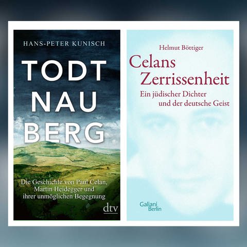 Die Cover zu Hans-Peter Kunisch: Todtnauberg und Helmut Böttiger: Celans Zerrissenheit (Foto: Galiani Verlag / dtv)