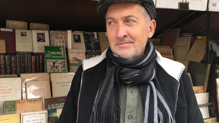Bouquinist Stéphane Kronis in Paris (Foto: Foto: Kathrin Hondl)