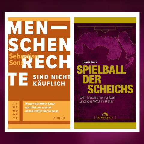 Sebastian Sons - Menschenrechte sind nicht käuflich|Jakob Krais - Spielball der Scheichs (Foto: Pressestelle, Atrium Verlag|Werkstatt Verlag)