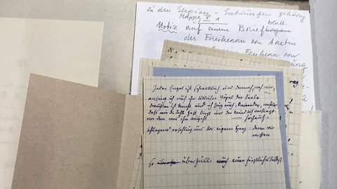 Nachlass von Rainer Maria Rilke im Deutschen Literaturarchiv in Marbach (Foto: SWR, Silke Arning)