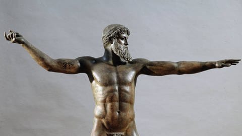 Göttervater Zeus, Bronzeskulptur aus dem 5. Jahrhundert vor Christus (Athen) (Foto: IMAGO, Leemage)