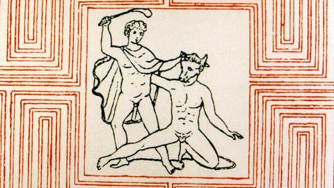 Theseus erschlägt den Minotaurus (Foto: IMAGO, United Archives International)
