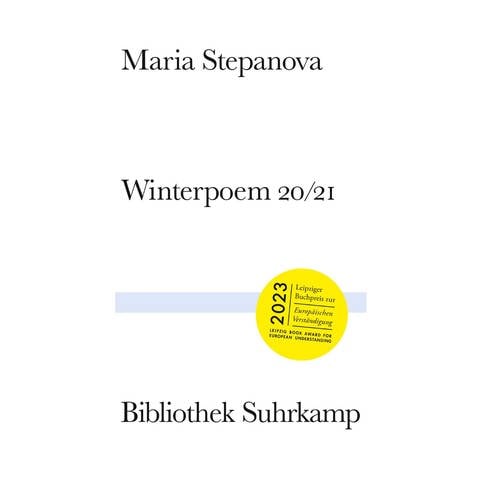 Cover des Buches Maria Stepanova: Winterpoem 2021 (Foto: Pressestelle, Suhrkamp Verlag)