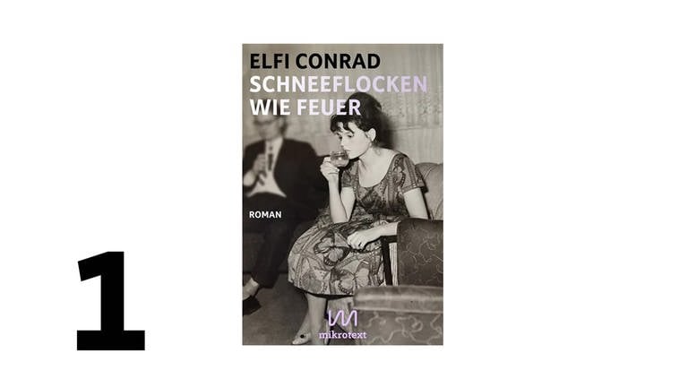 Cover des Buches Elfi Conrad: Schneeflocken wie Feuer (Foto: Pressestelle, Verlag: mikrotext)