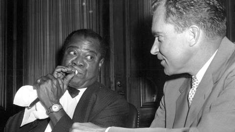 Louis "Satchmo" Armstrong (Foto: picture-alliance / Reportdienste, picture alliance / ASSOCIATED PRESS)