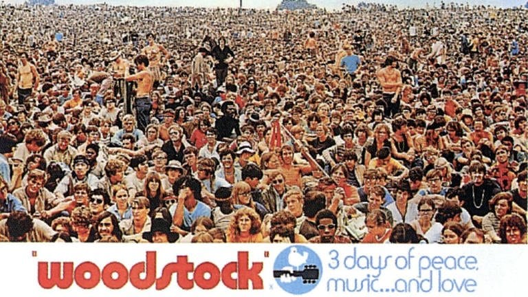 Filmplakat des Woodstock Films von 1970 (Foto: picture-alliance / Reportdienste, Everett Collection)