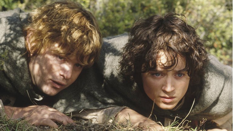 Frodo und Sam im Film "Der Herr der Ringe: Die zwei Türme" (Foto: IMAGO, IMAGO / United Archives)