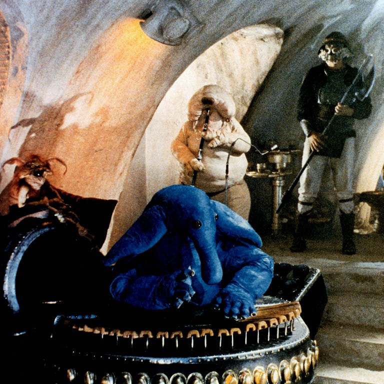 Ein Filmstill aus "Star Wars: Episode VI - Return Of The Jedi" (USA 1983) (Foto: IMAGO, IMAGO / Allstar / Mary Evans / AF /Archive Lucasfilm)