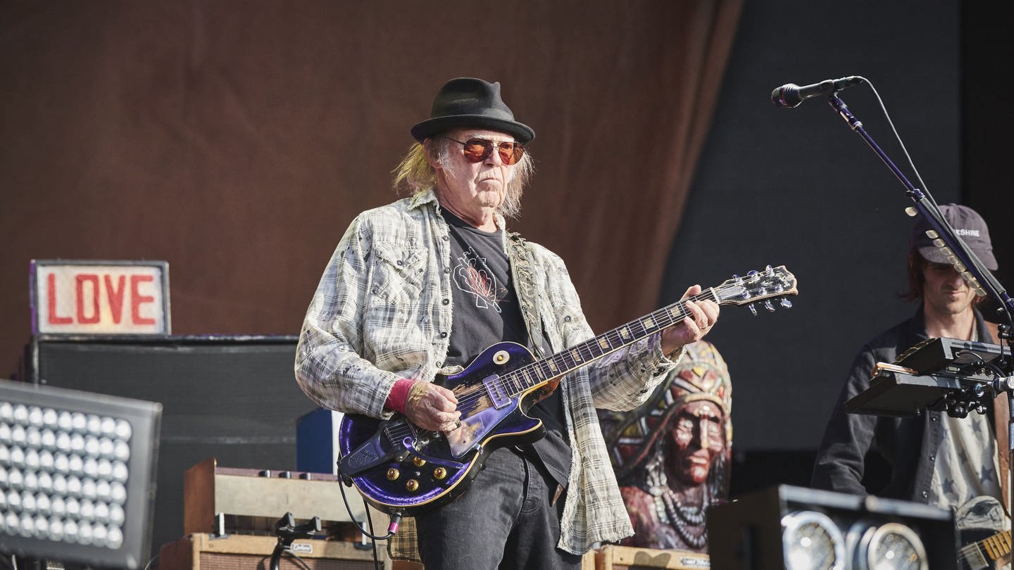 Neil Young im Londoner Hyde Park 2019 (Foto: picture-alliance / Reportdienste, Photoshot)