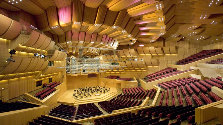 Konzertsaal der Philharmonie im Gasteig in München (Foto: picture-alliance / Reportdienste, Matthias Schönhofer/Gasteig München GmbH)