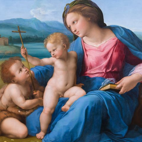 Gemälde: Alba Madonna, Raphael, ca. 1510 (Foto: picture-alliance / Reportdienste, picture alliance / Avalon.red | Peter Barritt)