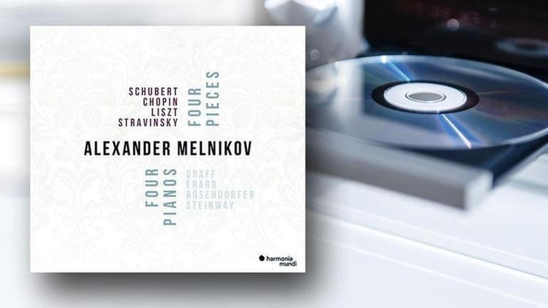 CD-Cover: Alexander Melnikov - Four Pieces, four Pianos (Foto: SWR, harmonia mundi -)