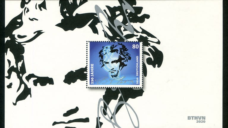 Briefmarke Deutsche Post: 250ter Geburtstag Ludwig van Beethoven  (Foto: IMAGO, IMAGO / Joko)