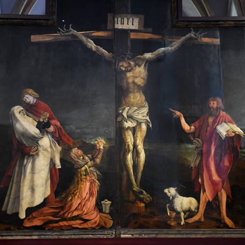 Die Kreuzigung Jesu von Grünewalds Isenheimer Altar (Foto: IMAGO, sepp spiegl)