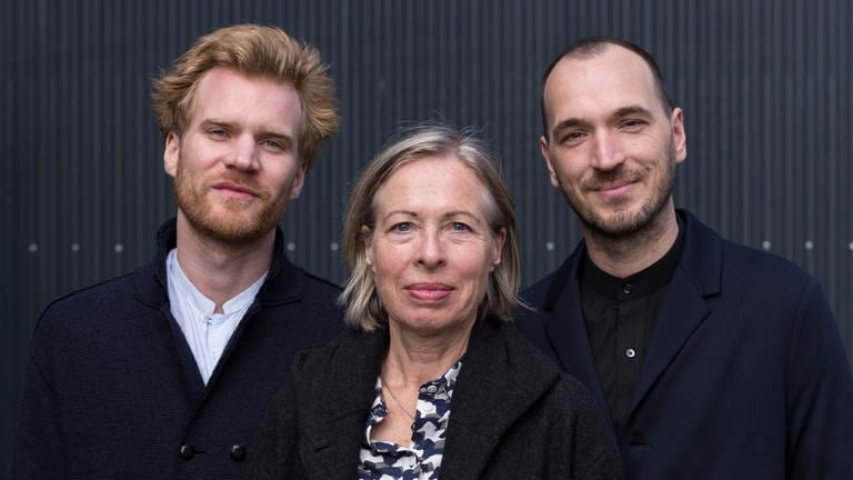 Die drei Preisträger des Karl-Sczuka-Preises Florian Kindlinger, Christina Kubisch und Peter Kutin (Foto: SWR, Ralf Brunner)