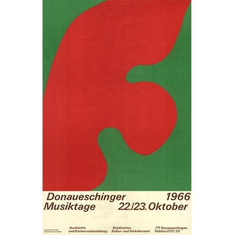 Donaueschinger Musiktage - Plakat 1966 - Hans-Arp (Foto: SWR, SWR - Hans Arp)