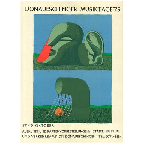 Donaueschinger Musiktage - Plakat 1975 - Horst Antes (Foto: SWR, SWR - Horst Antes)