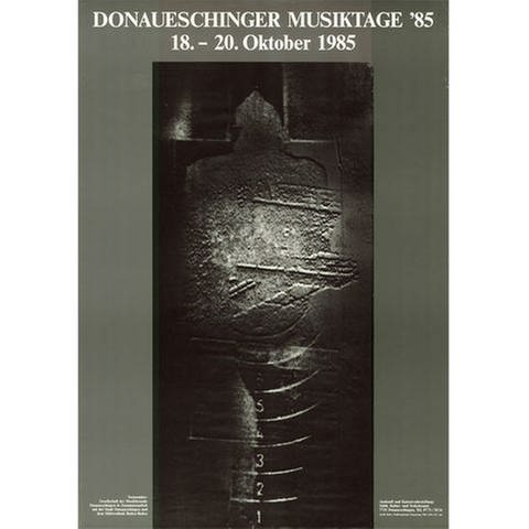 Donaueschingen Musiktage - Plakate 1985 - Astrid Klein (Foto: SWR - Astrid Klein)
