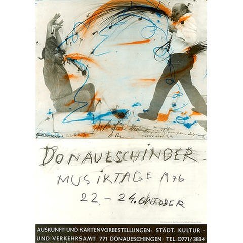 Donaueschinger Musiktage - Plakate 1976 - Arnulf Rainer (Foto: SWR - Arnulf Rainer)