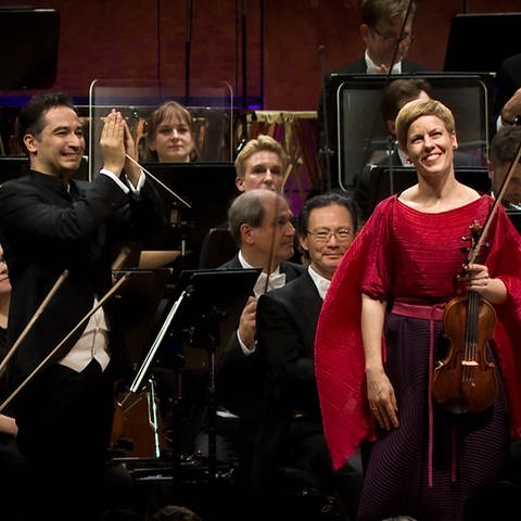 Isabelle Faust, Andrés Orozco-Estrada und das SWR Symphonieorchester (Foto: SWR)
