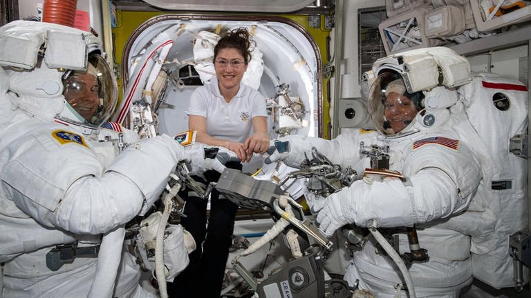 Astronauten auf der ISS (Foto: picture-alliance / Reportdienste, picture-alliance / Reportdienste -)