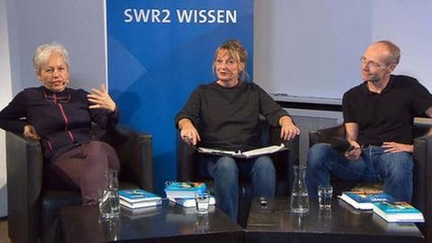 Ulrike Draesner und John von Düffel im Gespräch mit Anja Brockert am 25. September 2017 im Literaturhaus Stuttgart (Foto: SWR, SWR -)