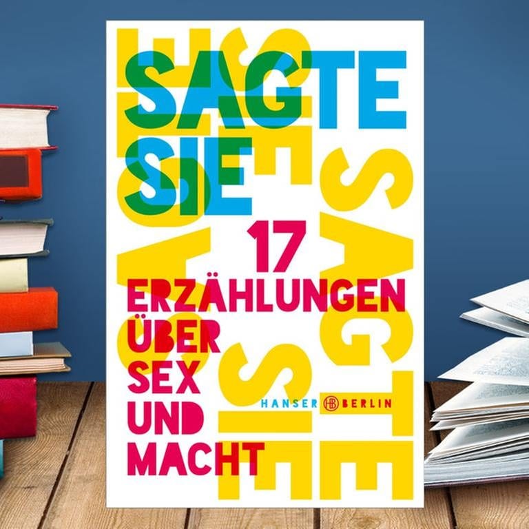Buchcover: Lina Muzur (Hg.): Sagte sie. 17 Erzählungen über Sex und Macht (Foto: SWR, Hanser Verlag - Hanser Verlag)