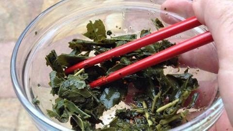 Teesalat - auch dazu ist grüner Tee gut (Foto: SWR, Gabor Paal/SWR - Gabor Paal)